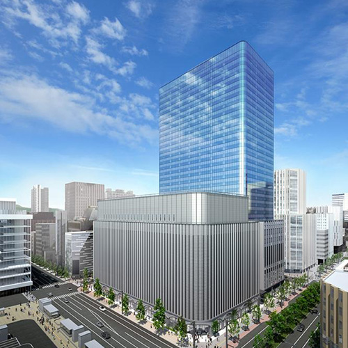 （仮称）札幌駅南口北4西3地区第一種市街地再開発事業完成予想図