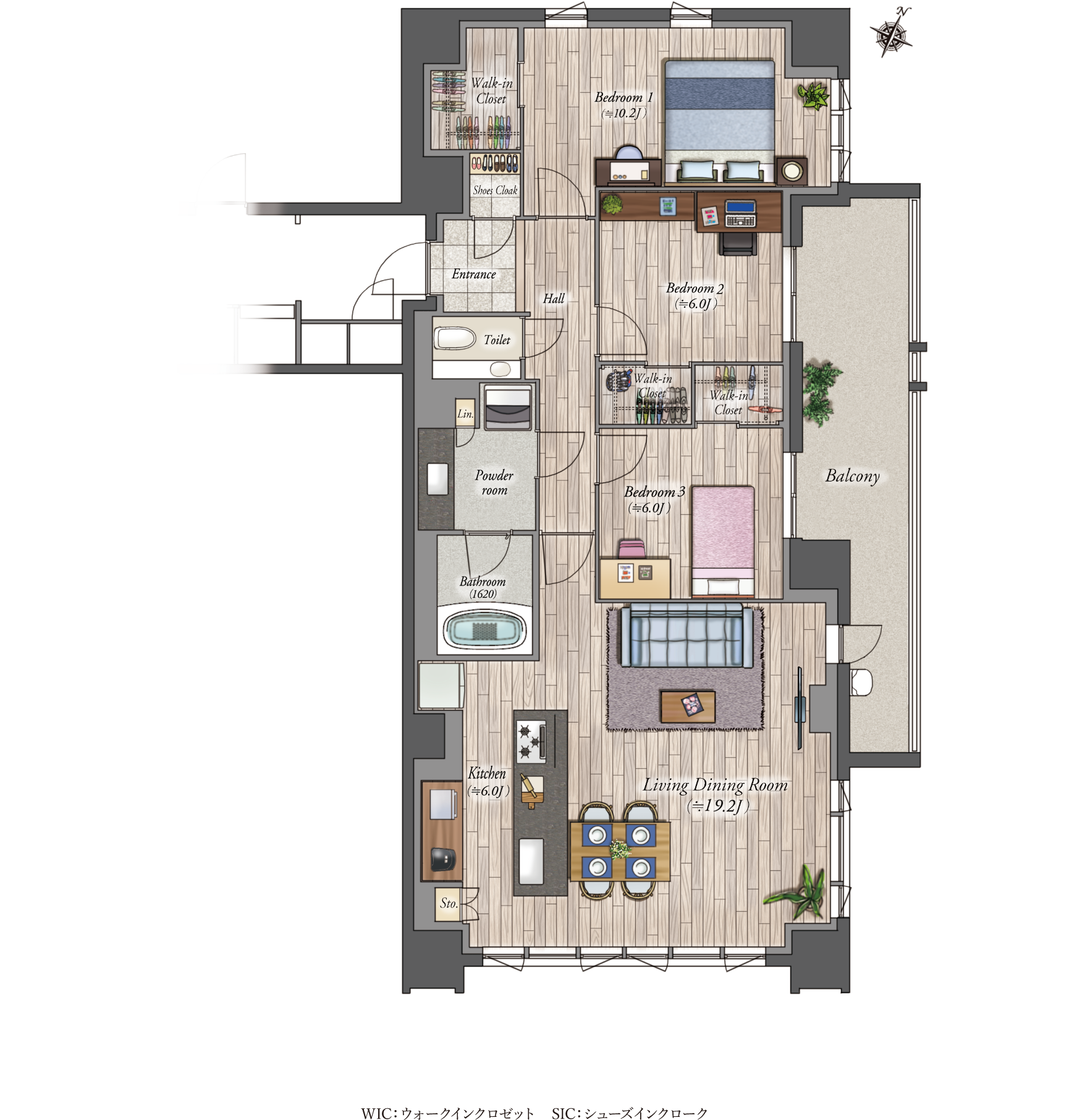 J2type 家具レイアウト図