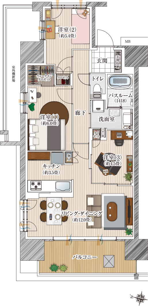 家具レイアウト図
