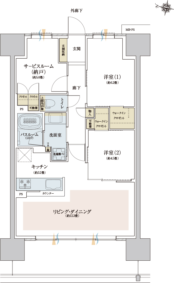 家具レイアウト図