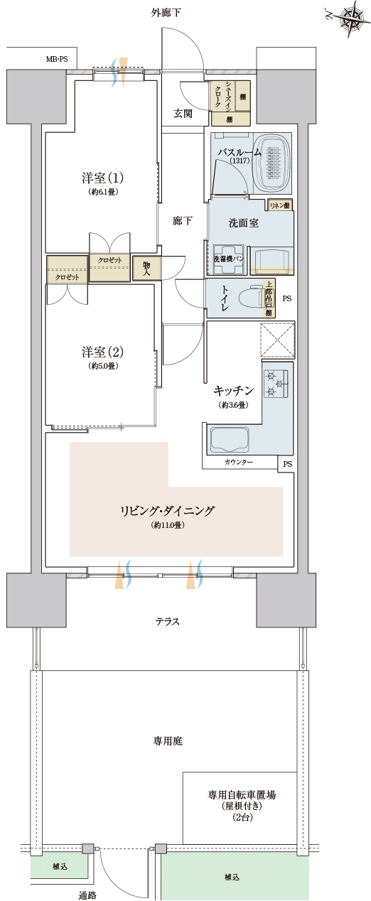 家具レイアウト図