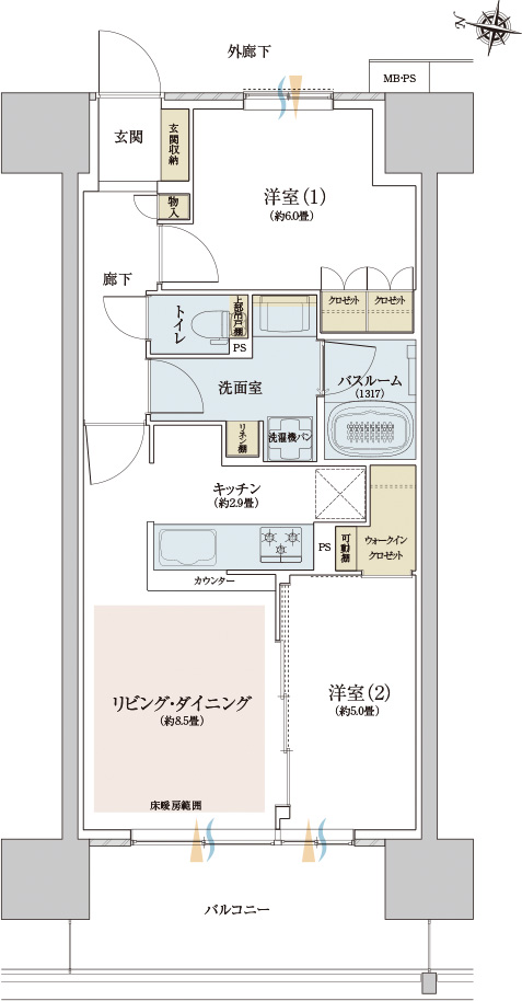 家具レイアウト図