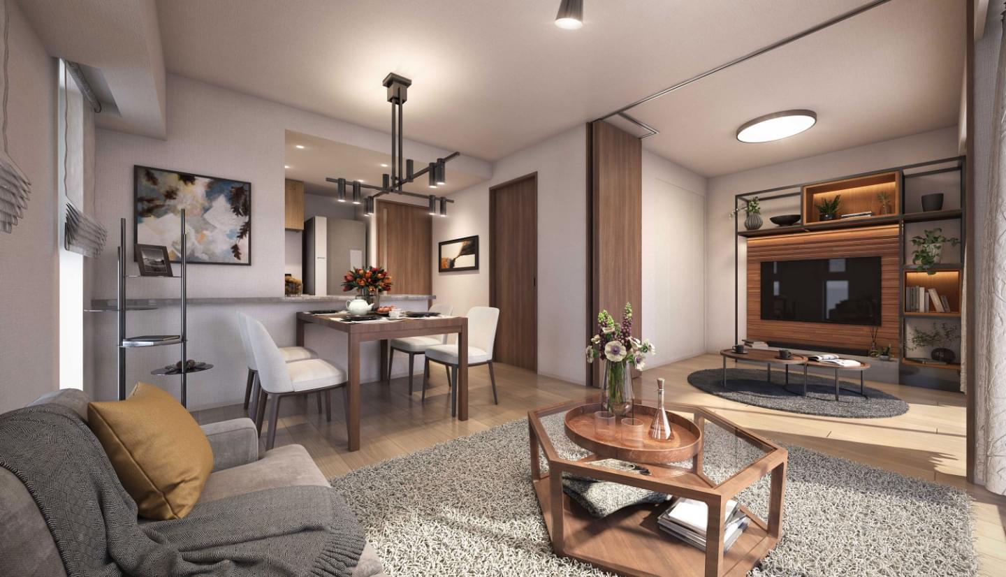 リビング・ダイニング、キッチン