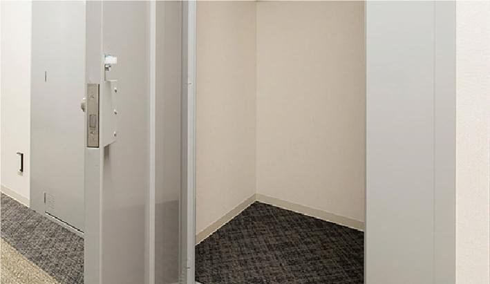 収納も広々「専用トランクルーム」