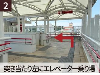 2 突き当たり左にエレベーター乗り場