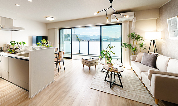 リビング・ダイニング、キッチン