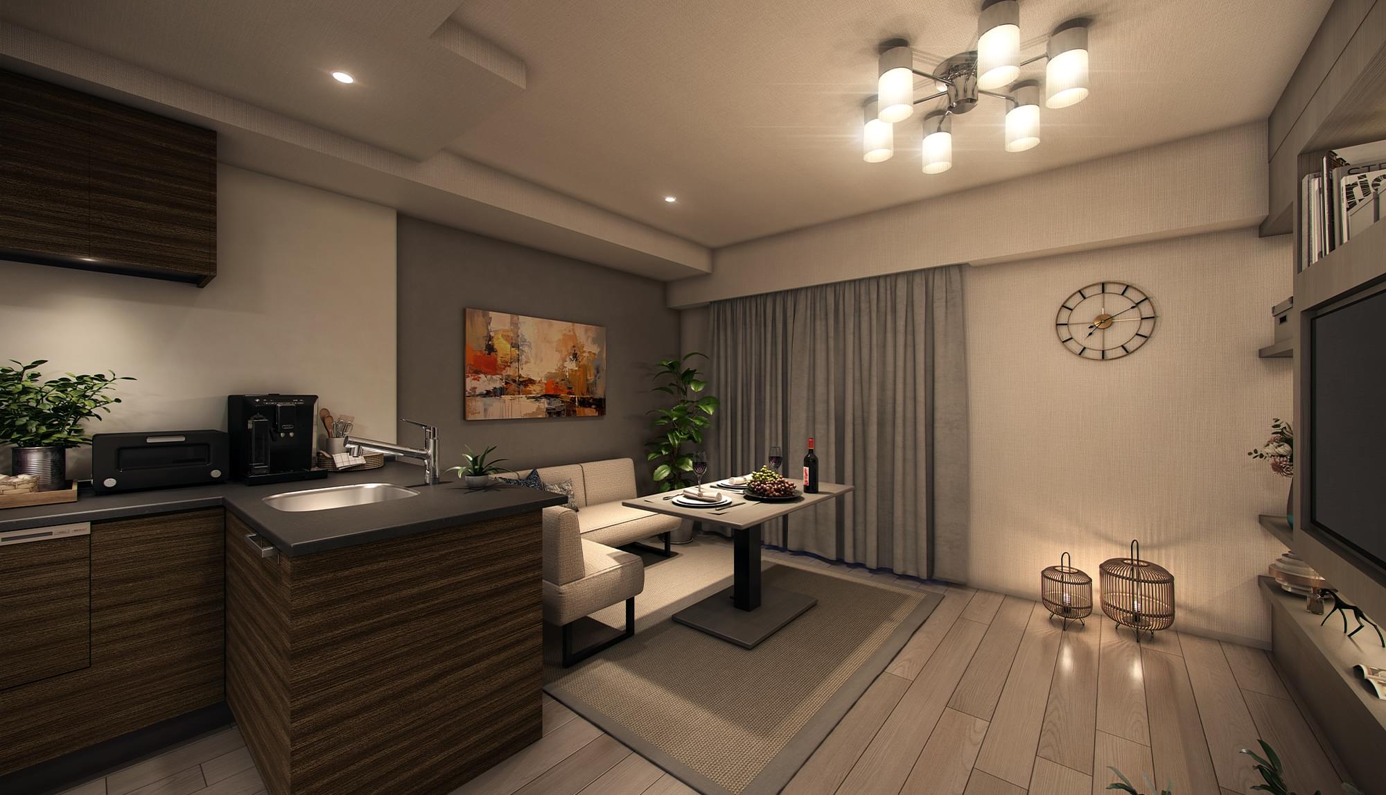 リビング・ダイニング/キッチン完成予想図