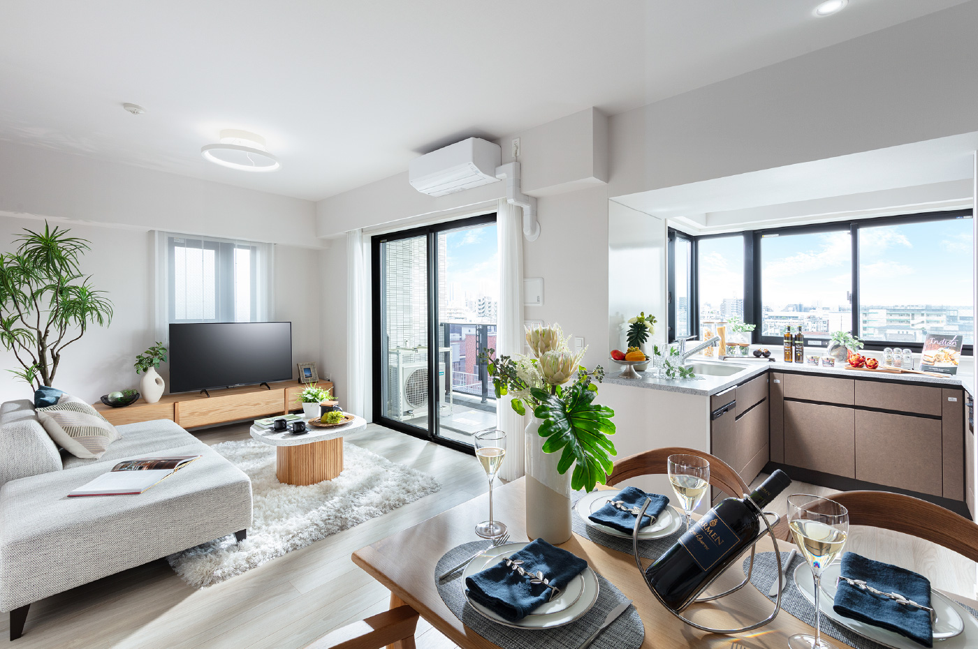 Living Dining Kitchen