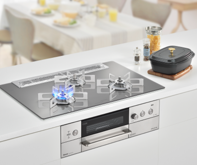 ガラストップガスコンロ