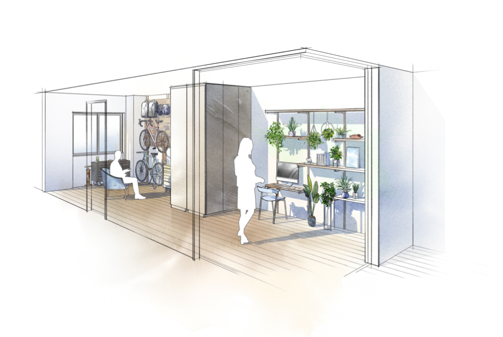 F2 タイプ 趣味の空間 イメージイラスト