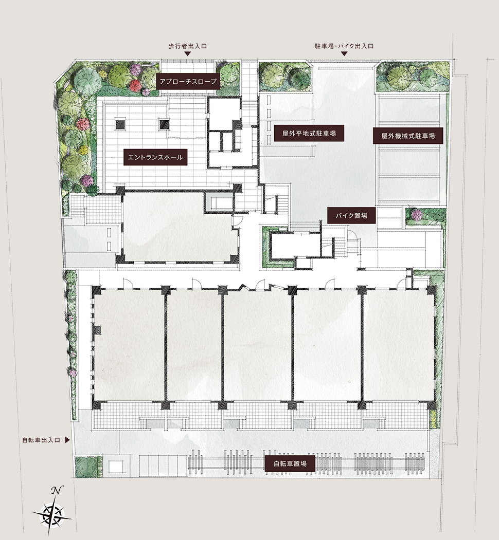 敷地配置イメージ図