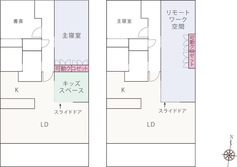 F2タイプ 間取り概念図