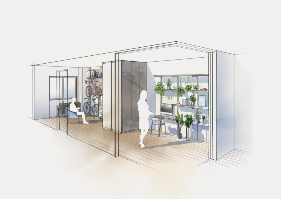 F2 タイプ 趣味の空間 イメージイラスト