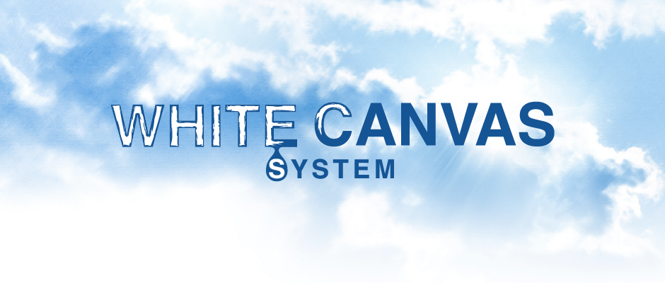 White canvas system