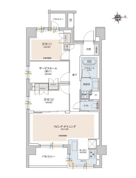 間取り図の例