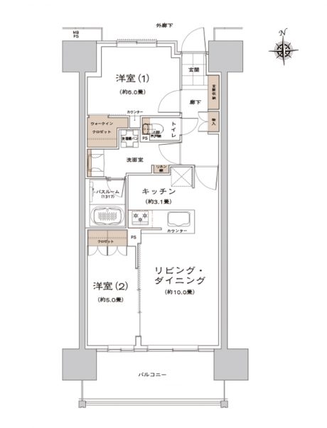 間取り図の例