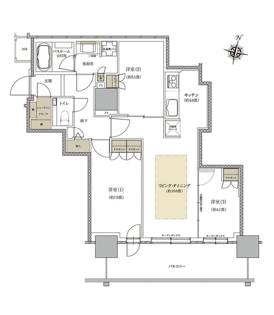 マンションの間取りをどう選ぶ?暮らしやすい間取りの条件 | くらしのレシピ | お役立ちコラム | 【公式】THE LIONS 大京の新築 ...