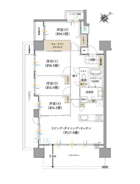 ライオンズ呉グランフォート 間取り図