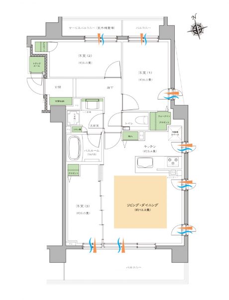 間取り図の例